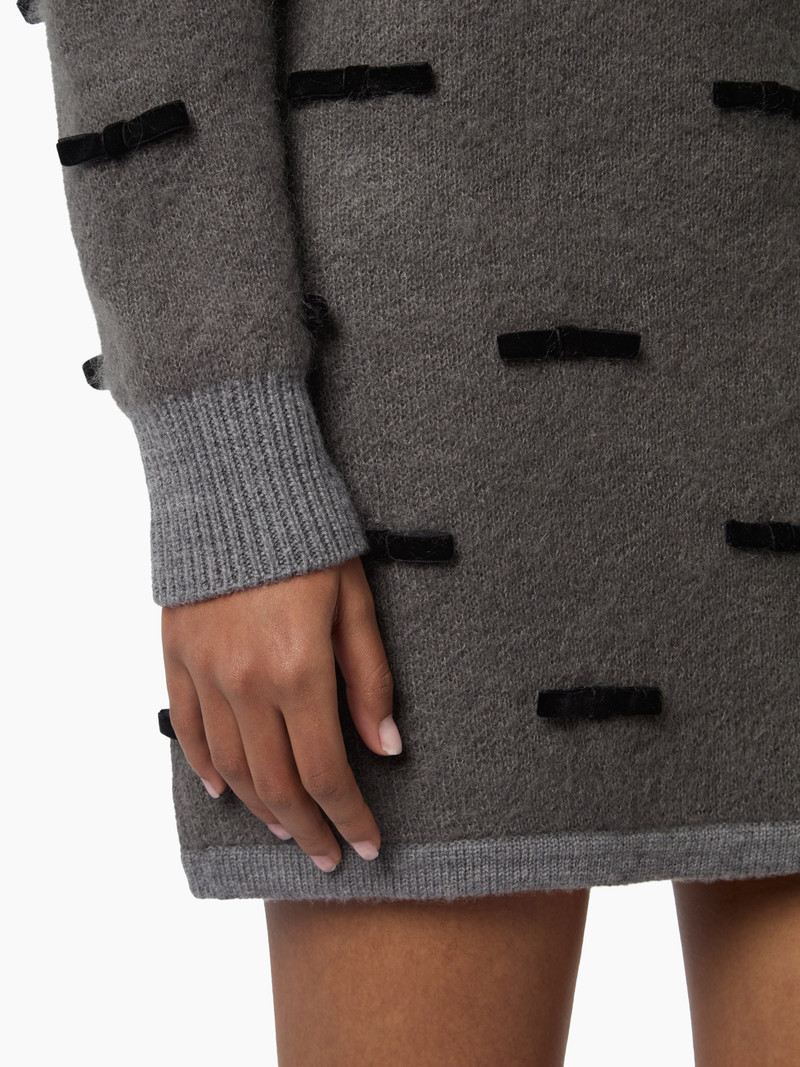 Grey Mini Knit Skirt 3