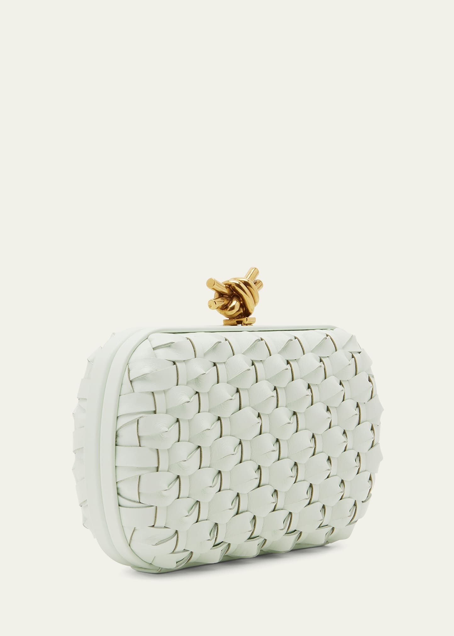 Knot Wove Leather Minaudiere - 3