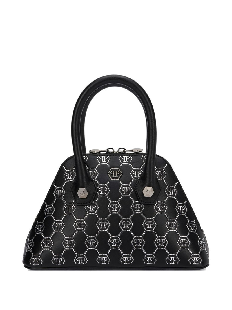 small Majestic monogram rhinestone handle bag 1