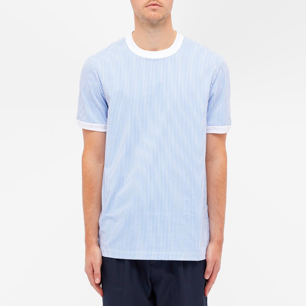 Helmut Lang Striped Back Logo Tee - 4