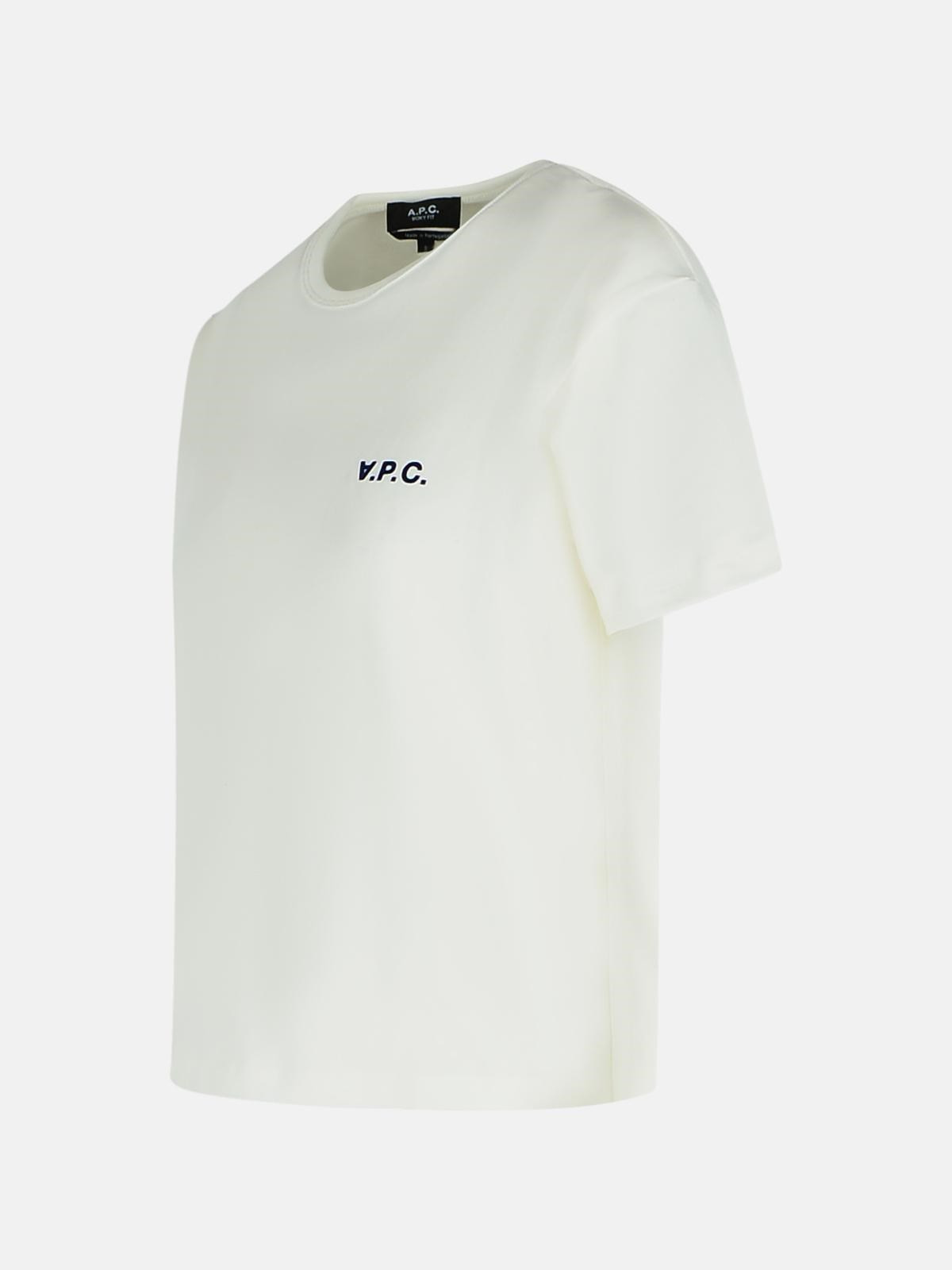WHITE COTTON T-SHIRT - 2