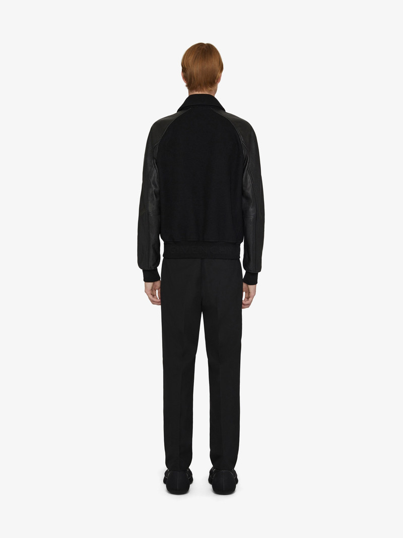 VARSITY JACKET IN WOOL AND LEATHER 4