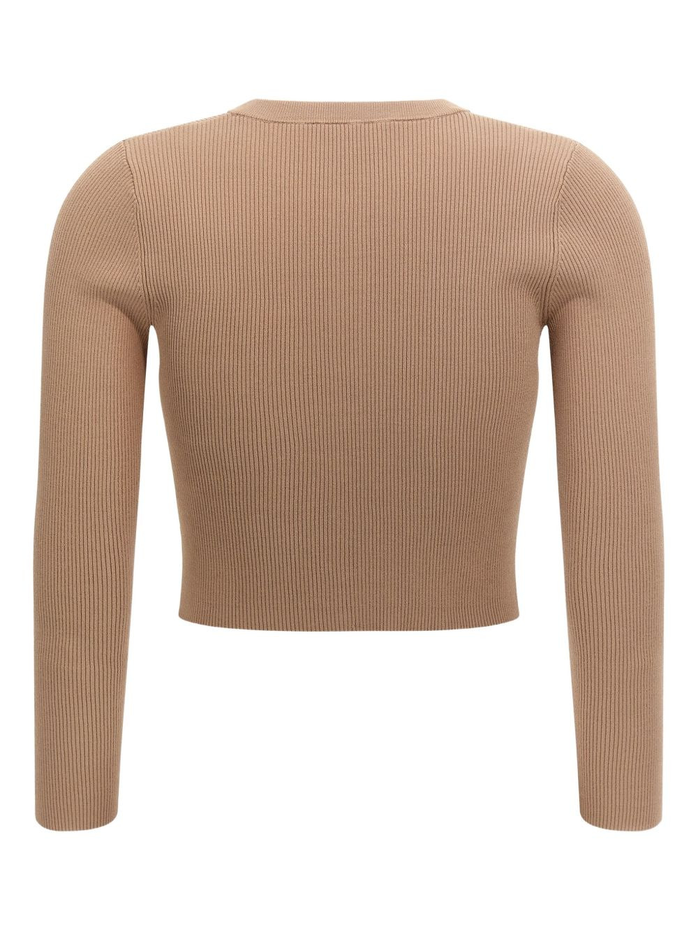 ribbed cardigan - 2
