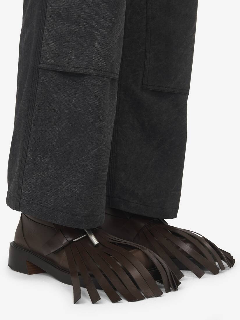 Cross-bar Fringe Loafer - 2