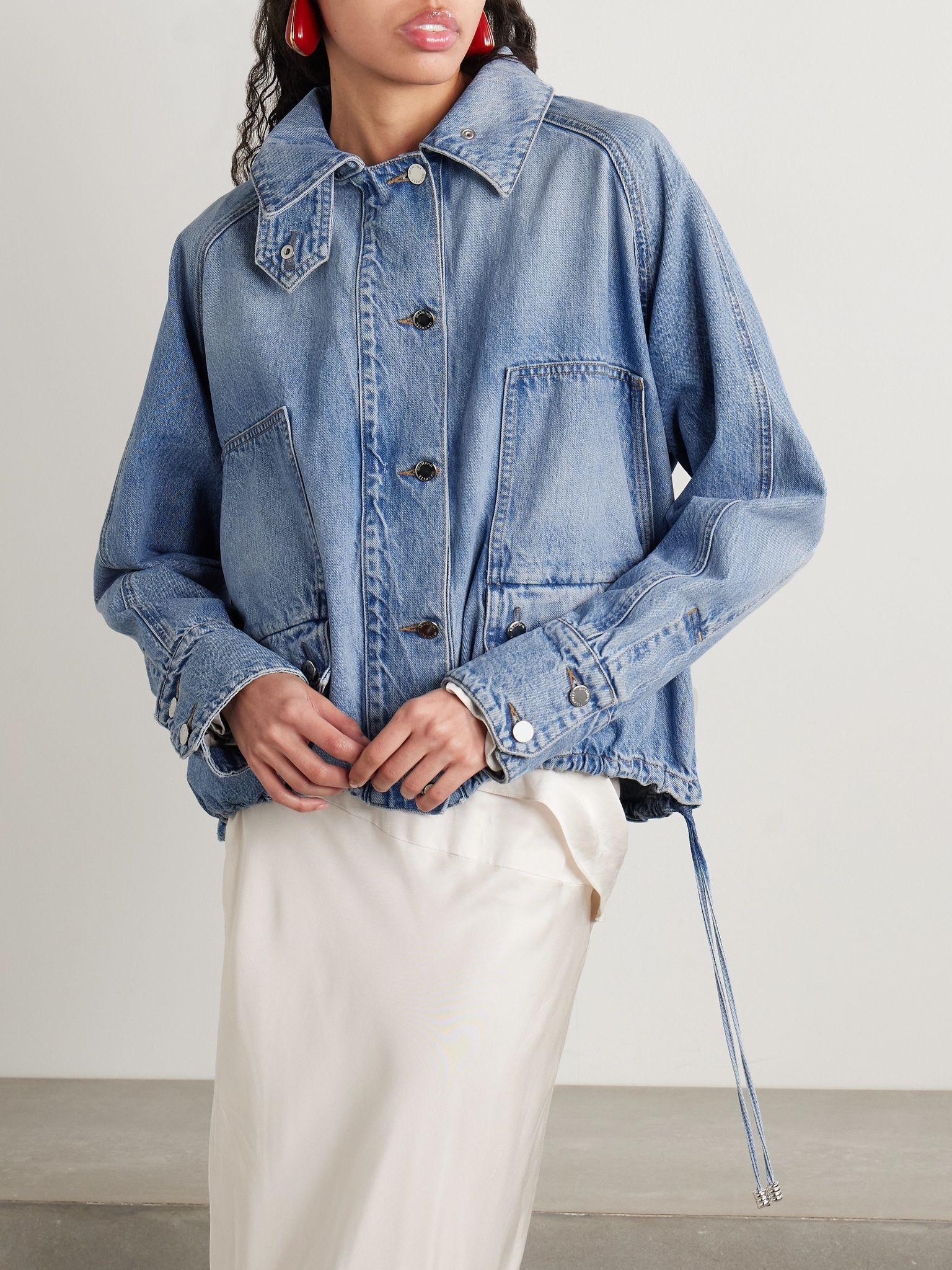 The Harper Balloon denim jacket Light denim - 3