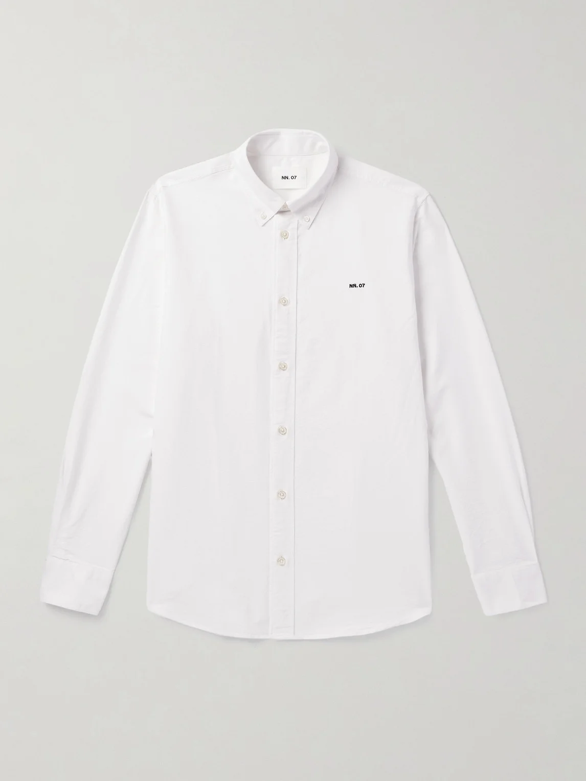 Colby 5910 Button-Down Collar Logo-Embroidered Organic Cotton Shirt - 1