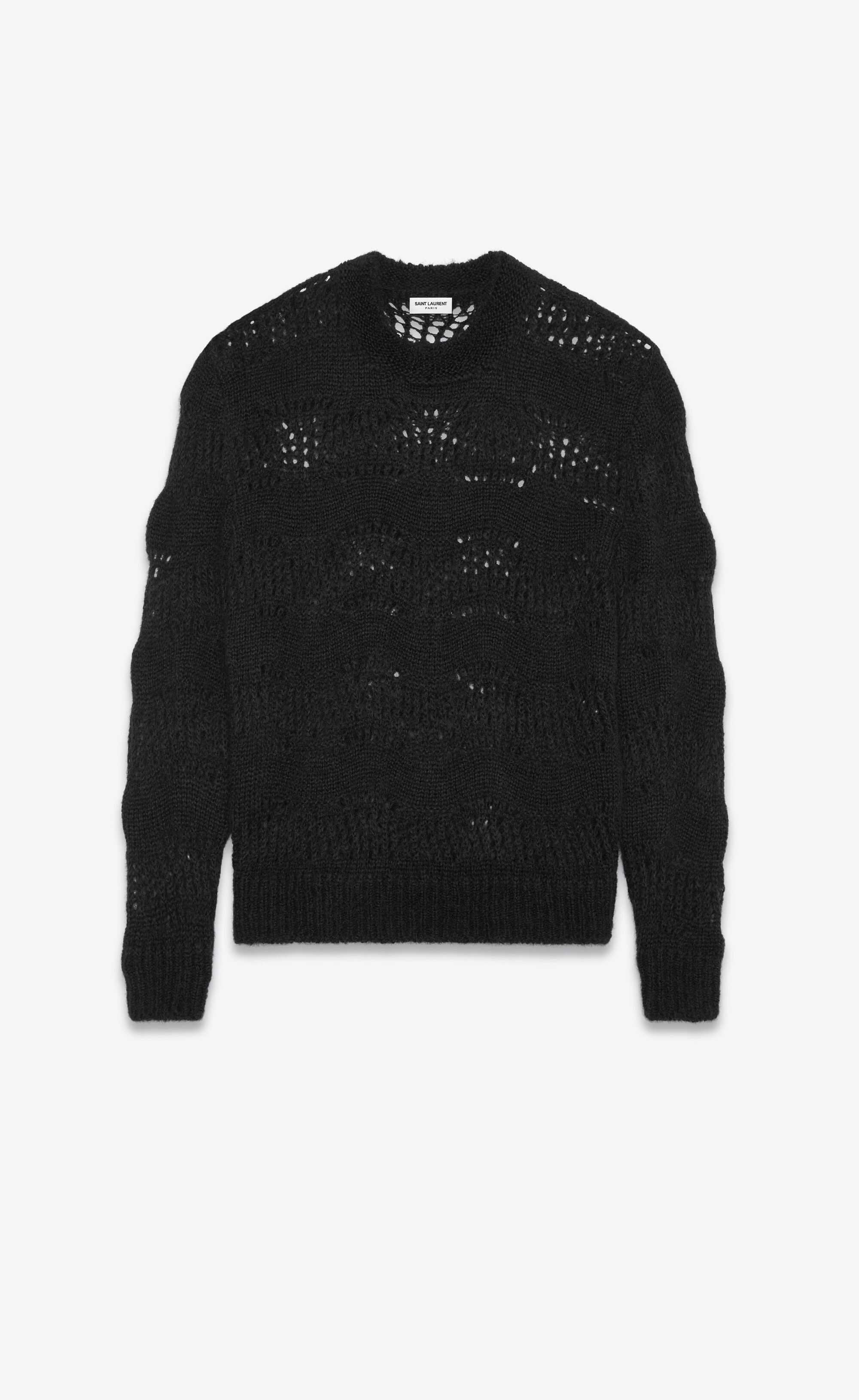 Open-Knit Mohair-Blend Sweater - 1