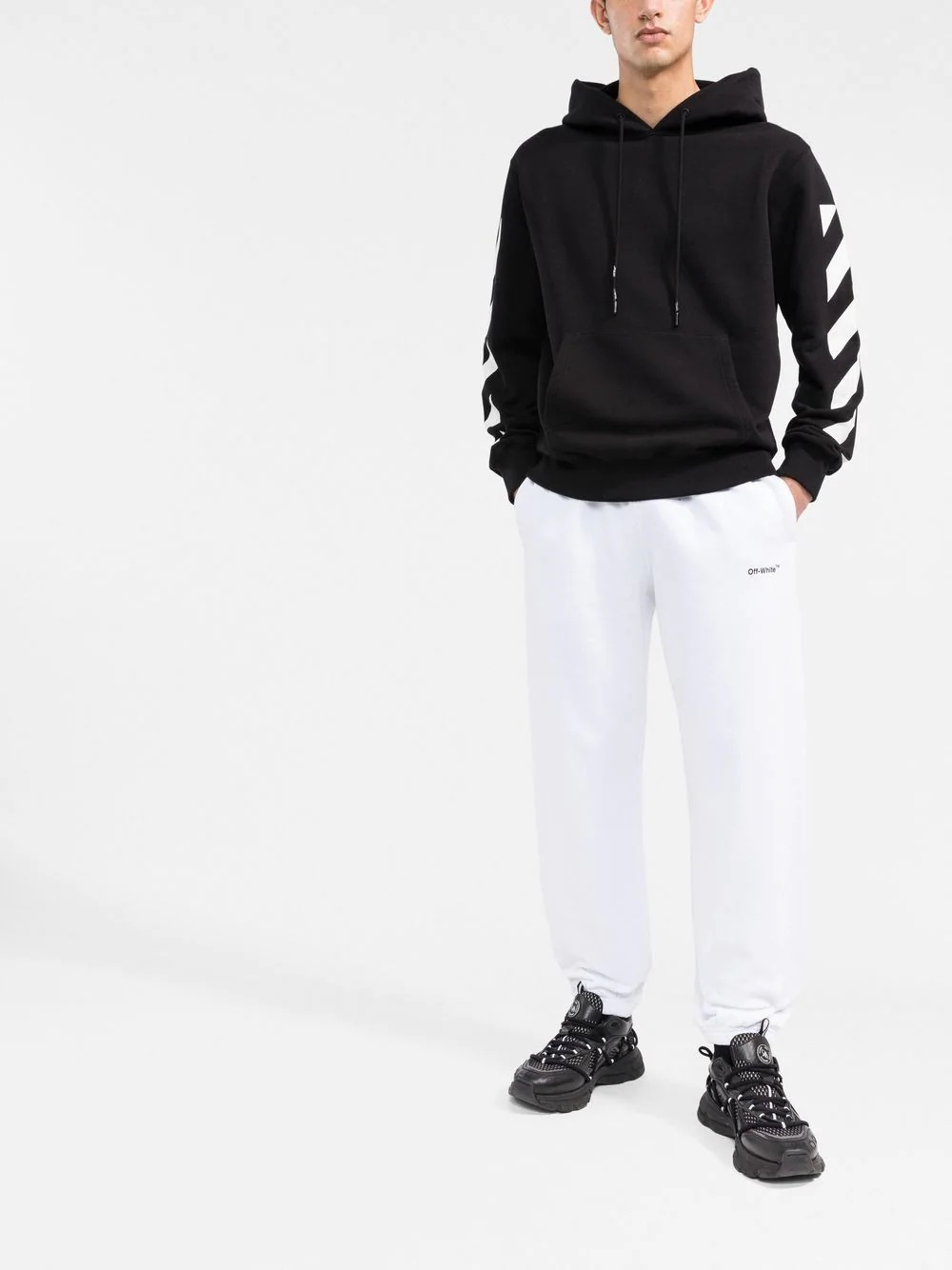 Diag-stripe track pants - 2