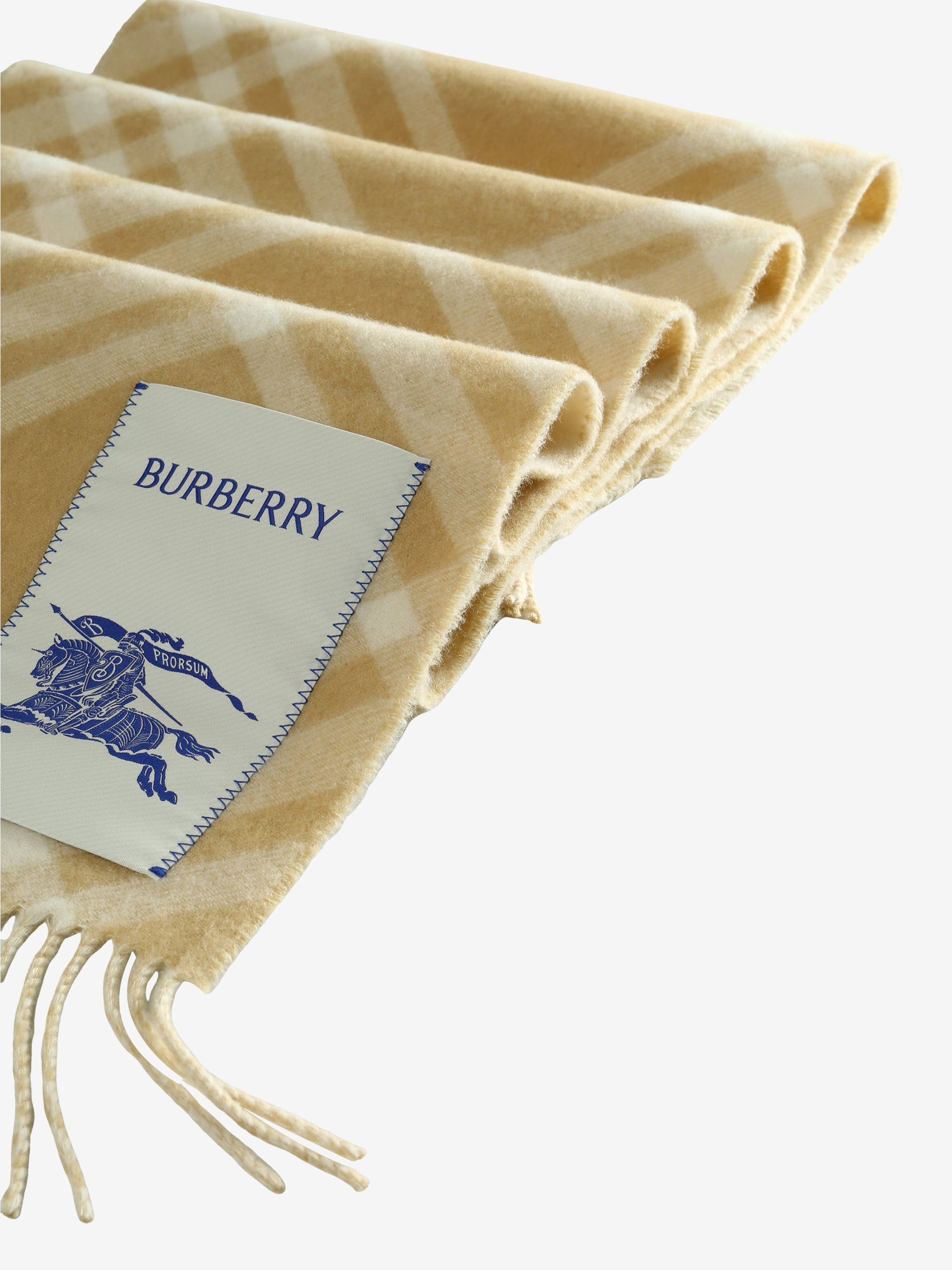 BURBERRY - Unisex Check Cashmere Scarf - 4