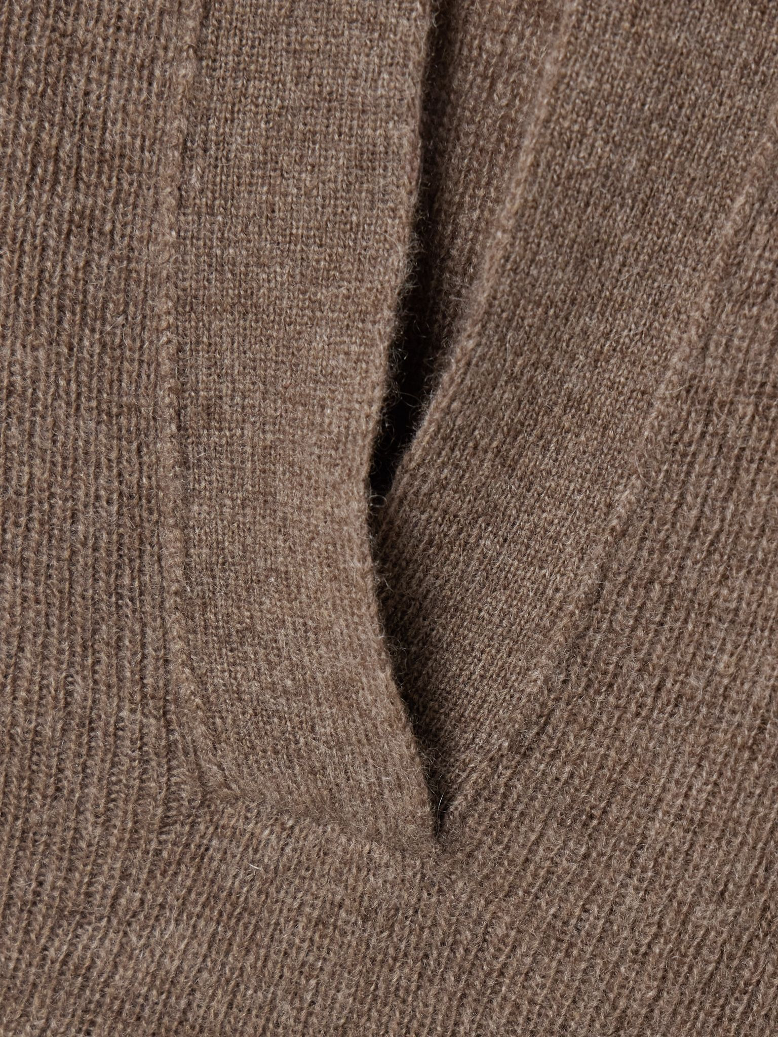 Simone ribbed wool and cashmere-blend polo sweater Brown - 5