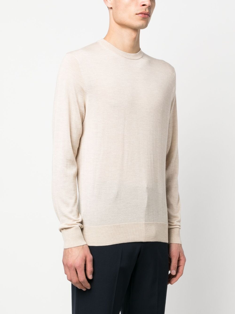 fine-knit long-sleeve jumper - 3