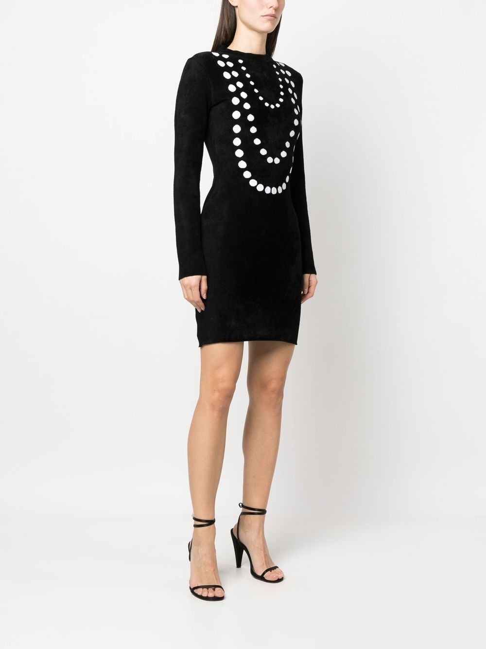 jacquard-knit minidress - 3