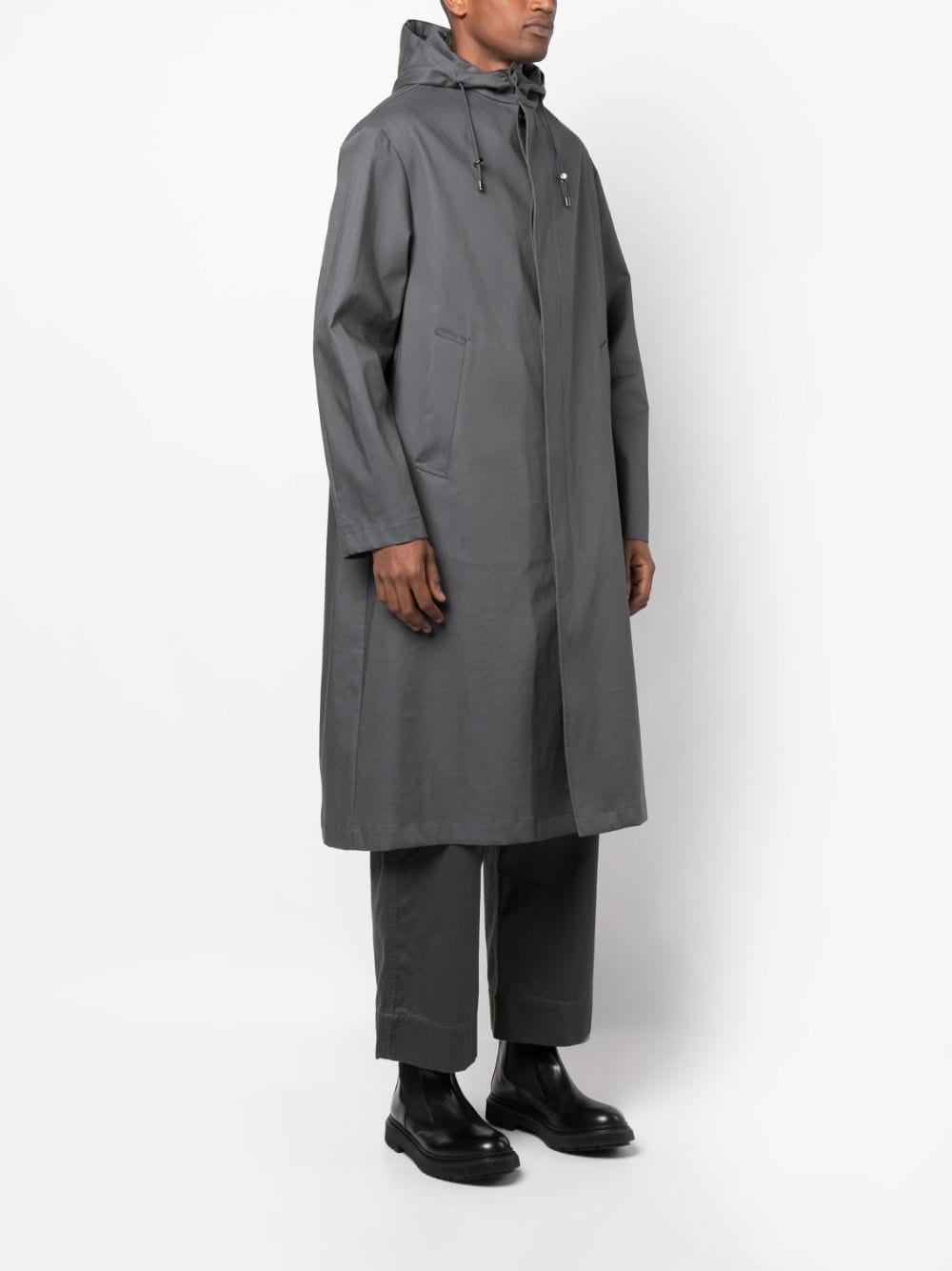Wolfson hooded raincoat - 3