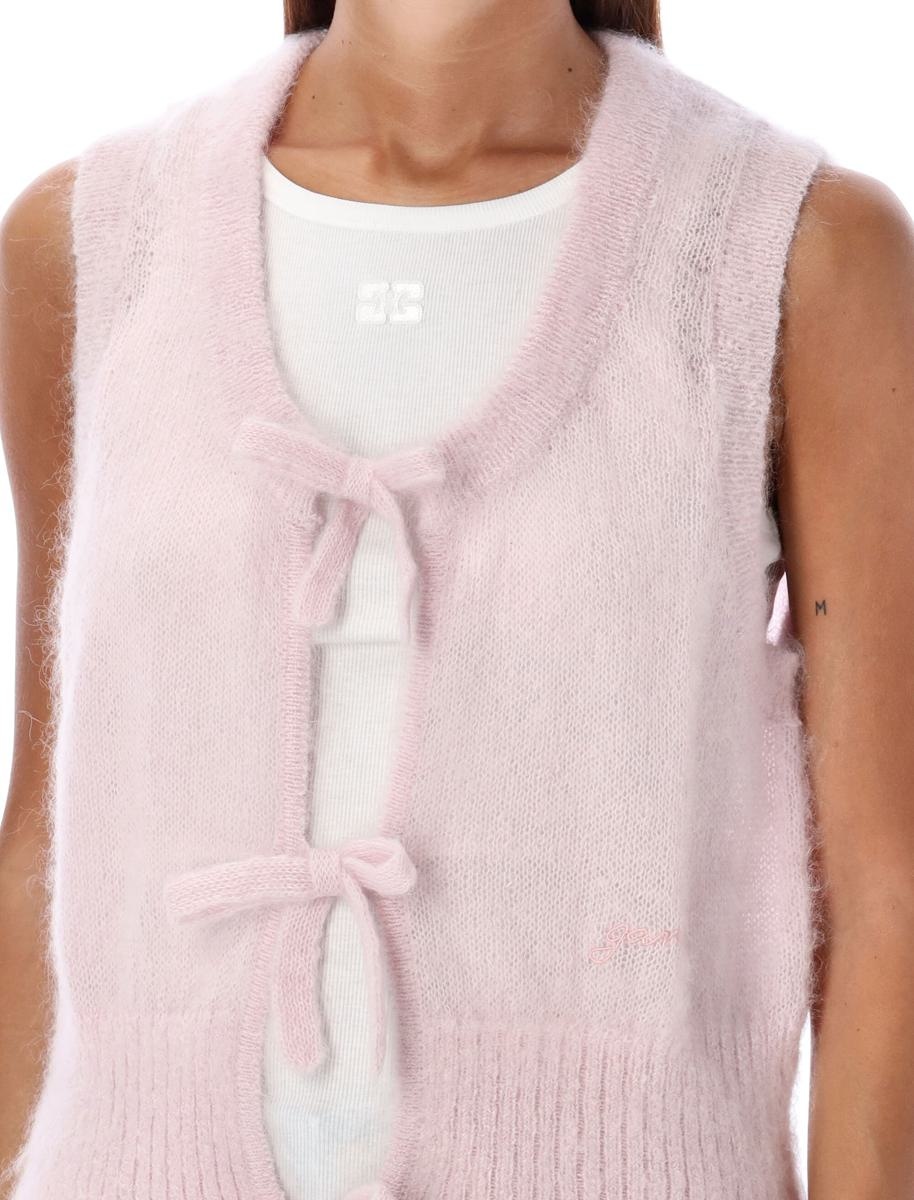 Ganni Light Mohair Tie Vest - 3