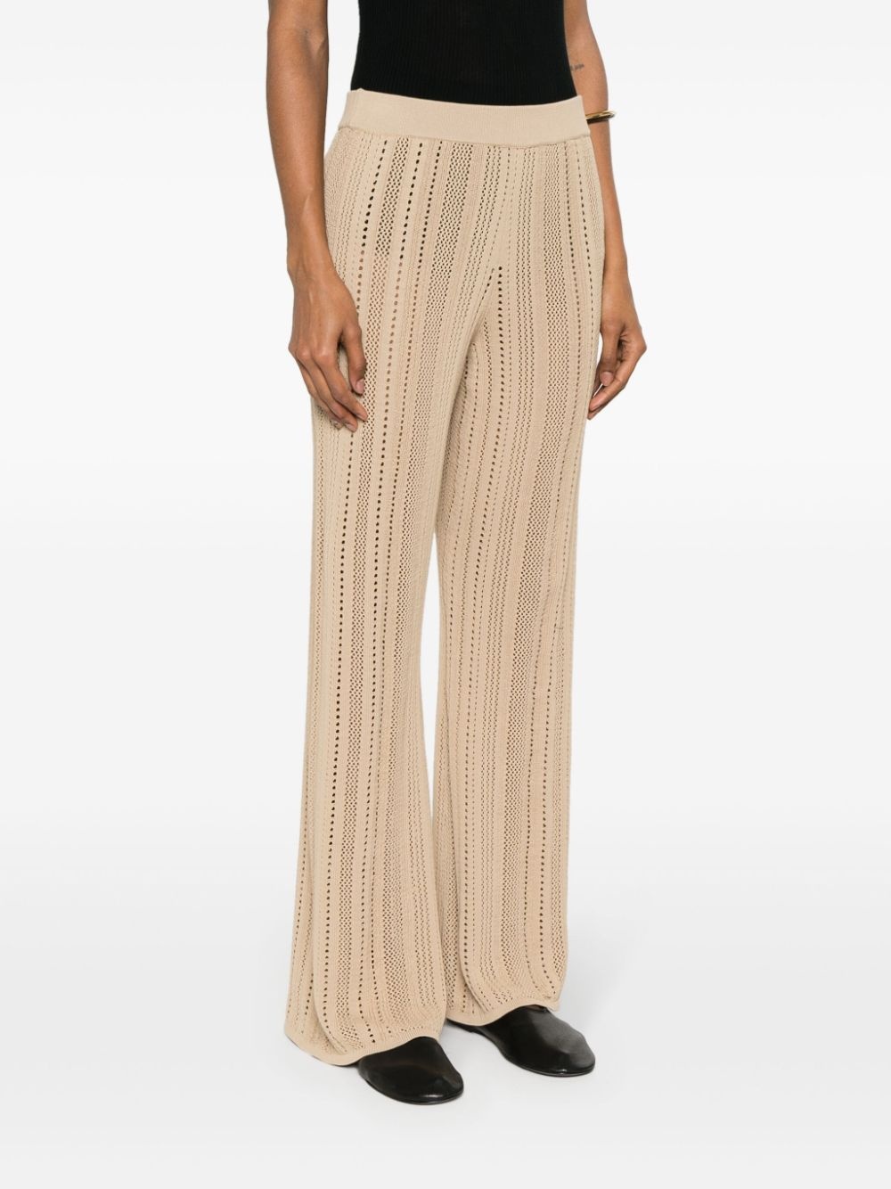 Kiraz flared knitted trousers - 3