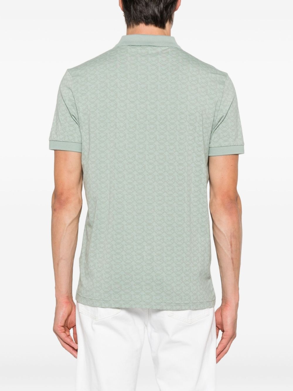 logo-print polo shirt - 3