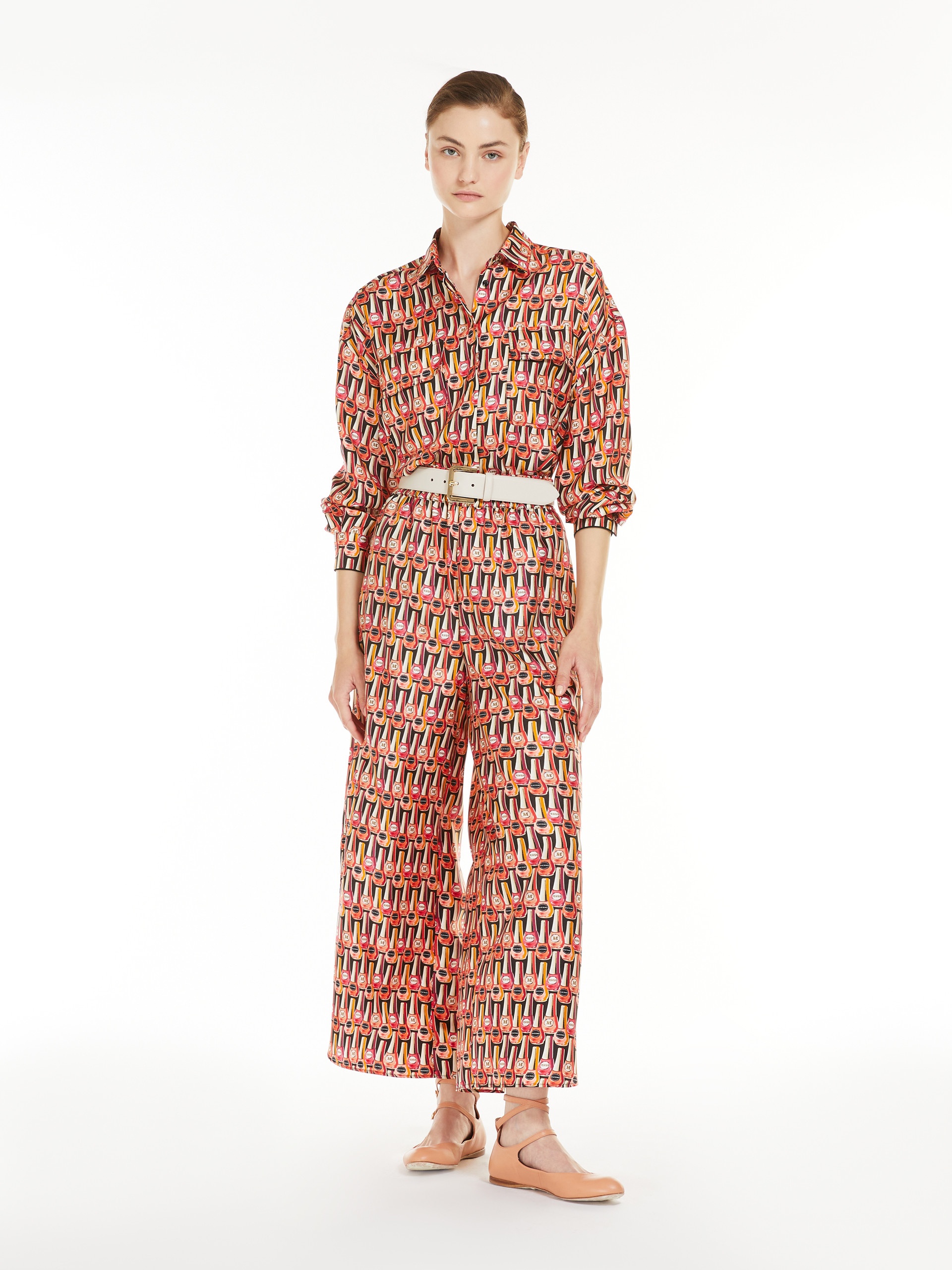 QUARK Wide silk trousers - 2
