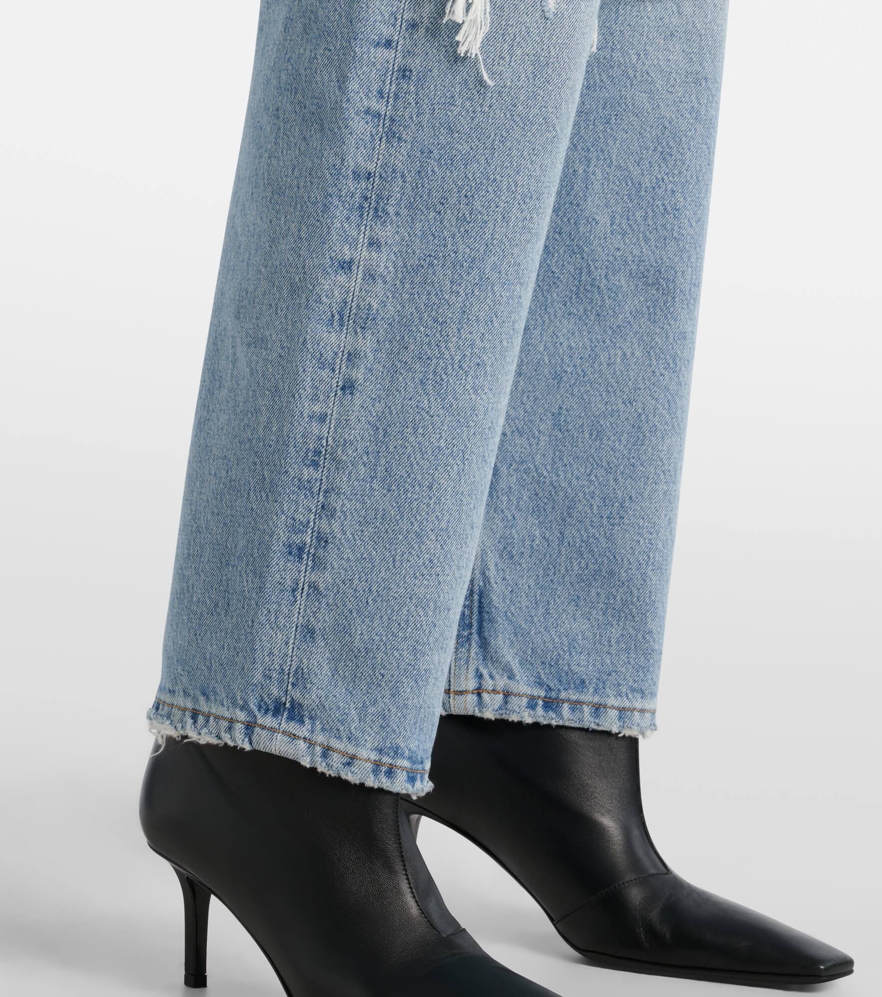‘90s mid-rise straight jeans - 6