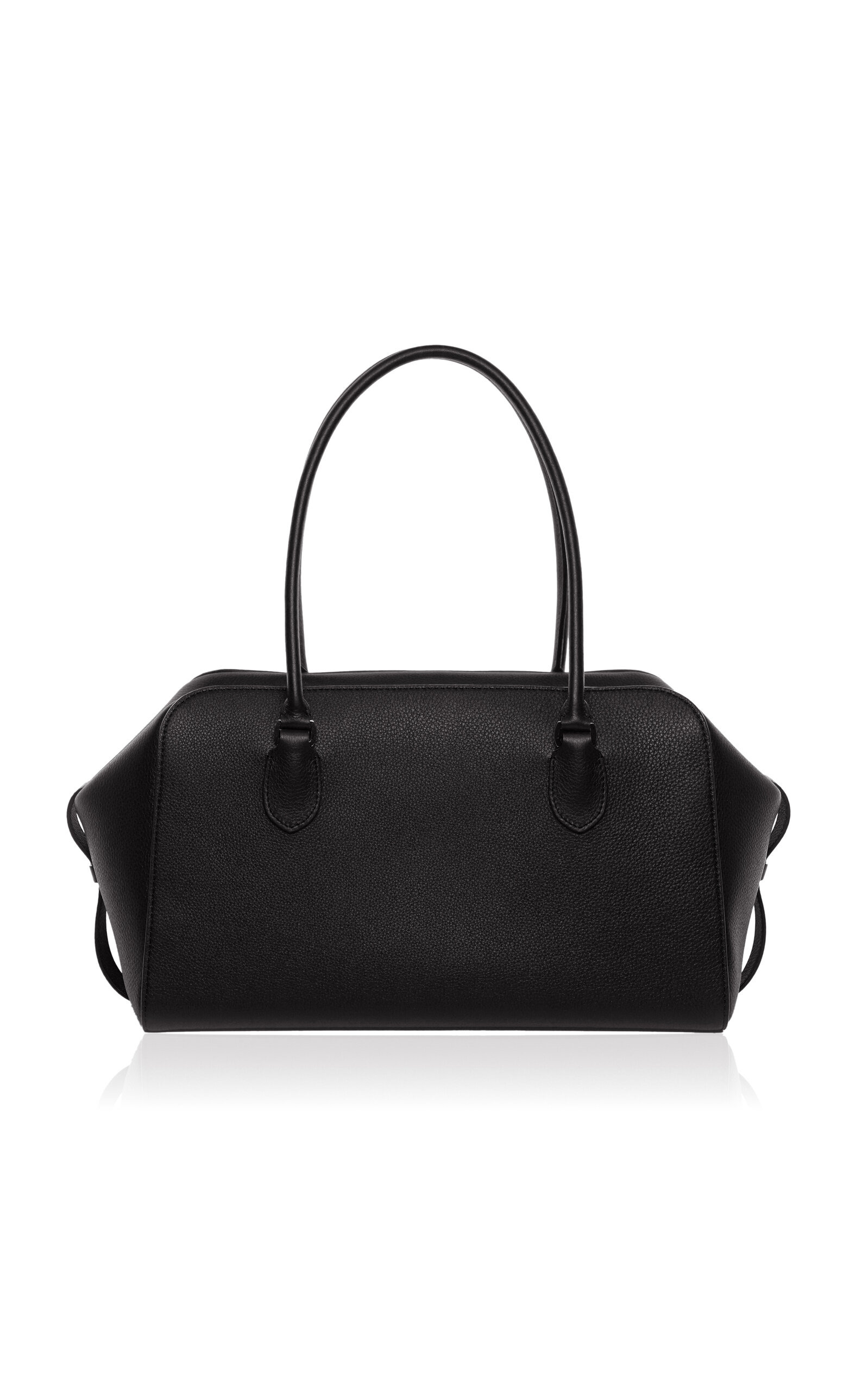 E/W Leather Bowling Bag black - 1