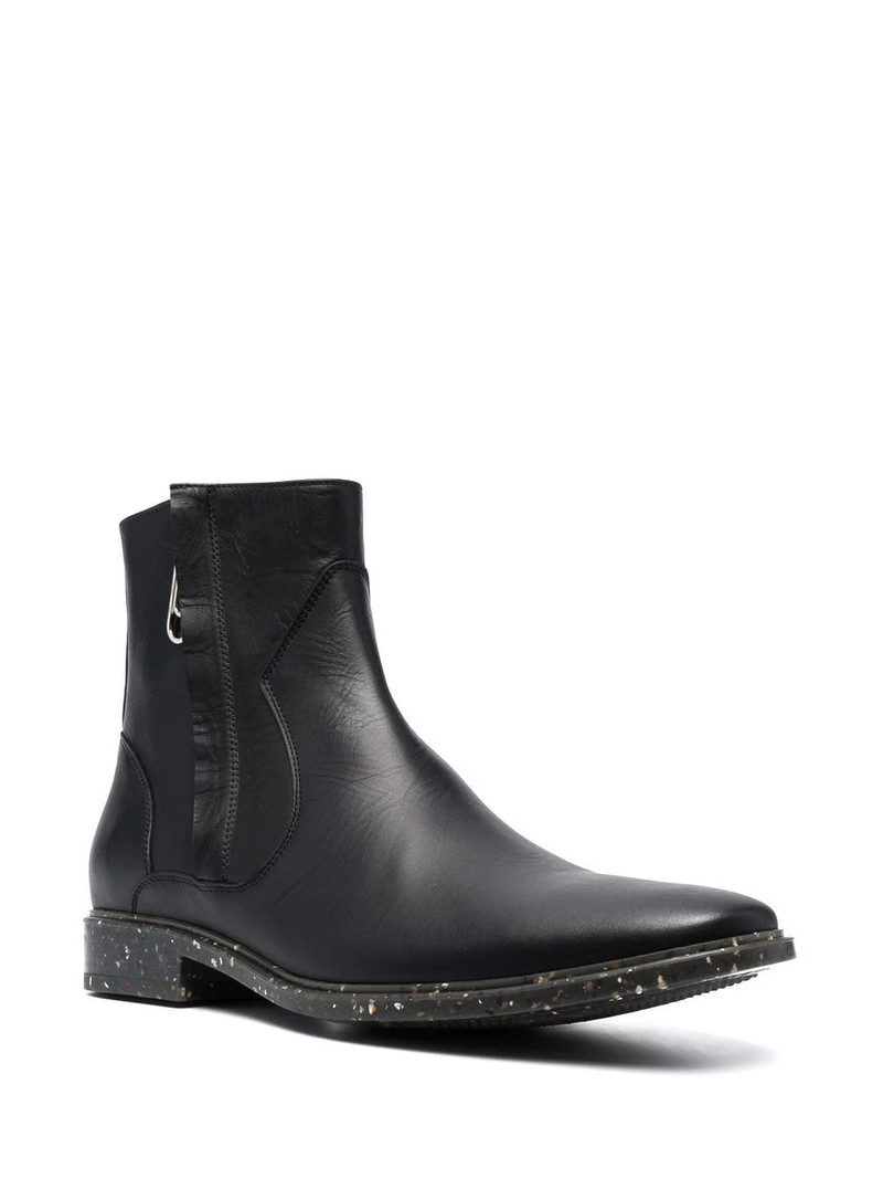 Off-White Paperclip panelled ankle boots outlook