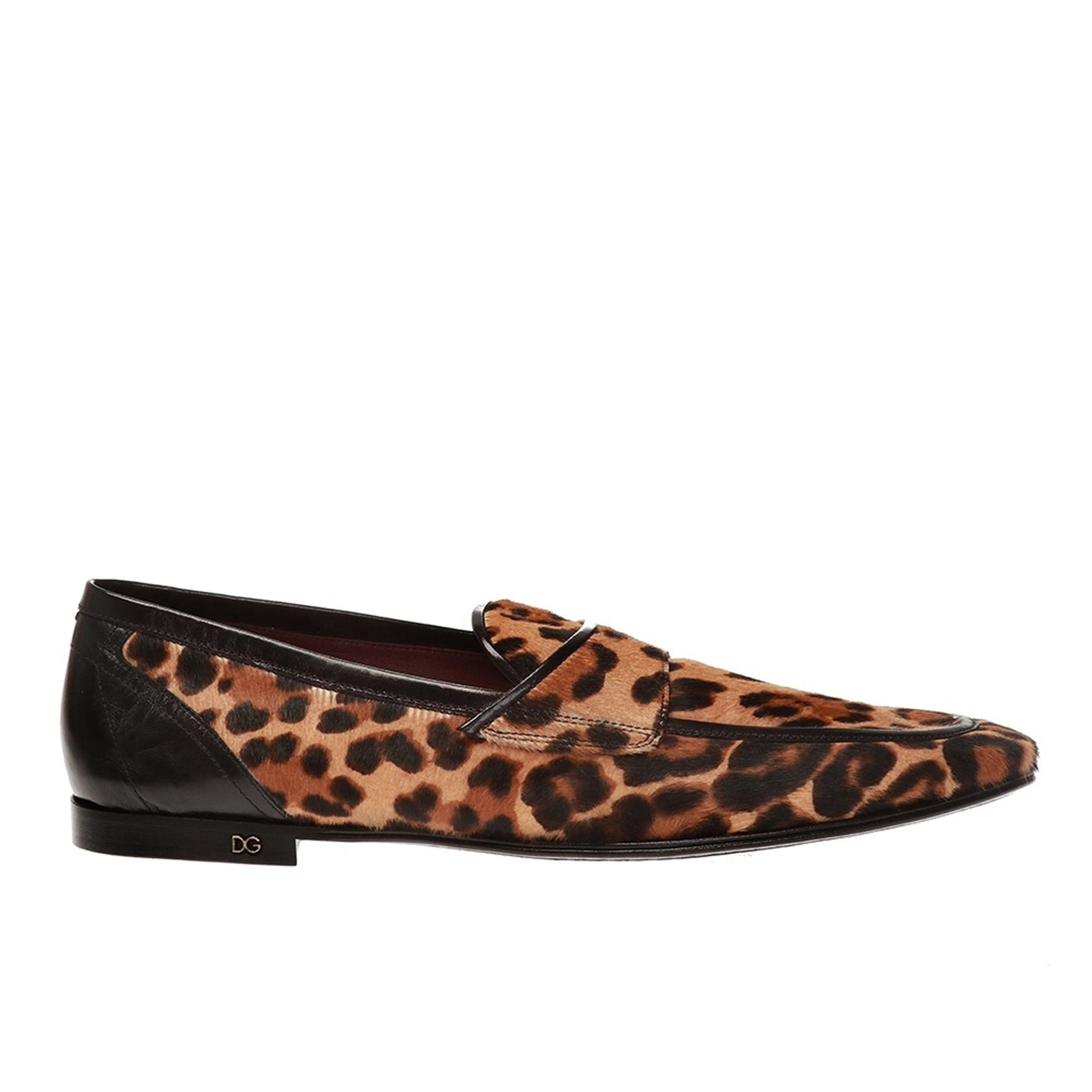 Dolce & Gabbana Leopard Print Pony Hair Loafers Men - 5