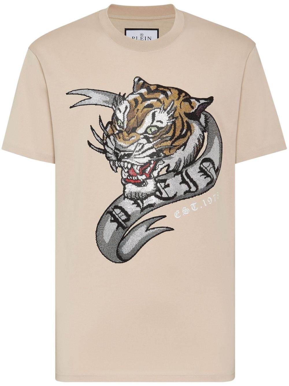 SS Tattoo tiger-print t-shirt - 1