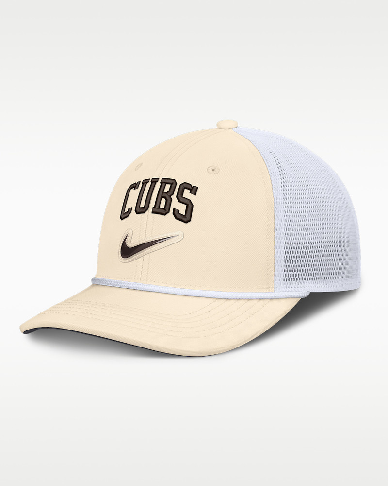Chicago Cubs Rise Men's Nike Dri-FIT MLB Trucker Adjustable Hat 1