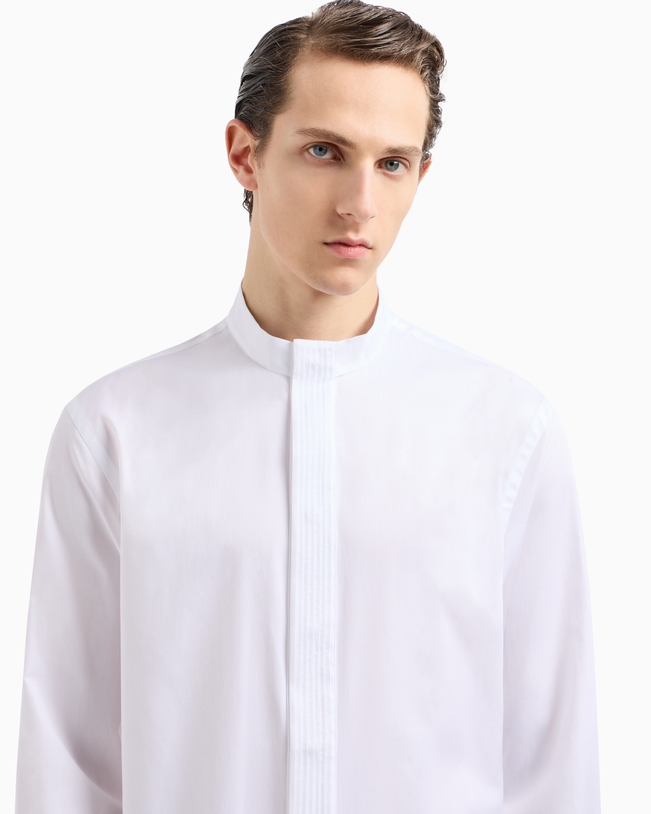 REGULAR-FIT SHIRT IN LUXURY COTTON TWILL - 5