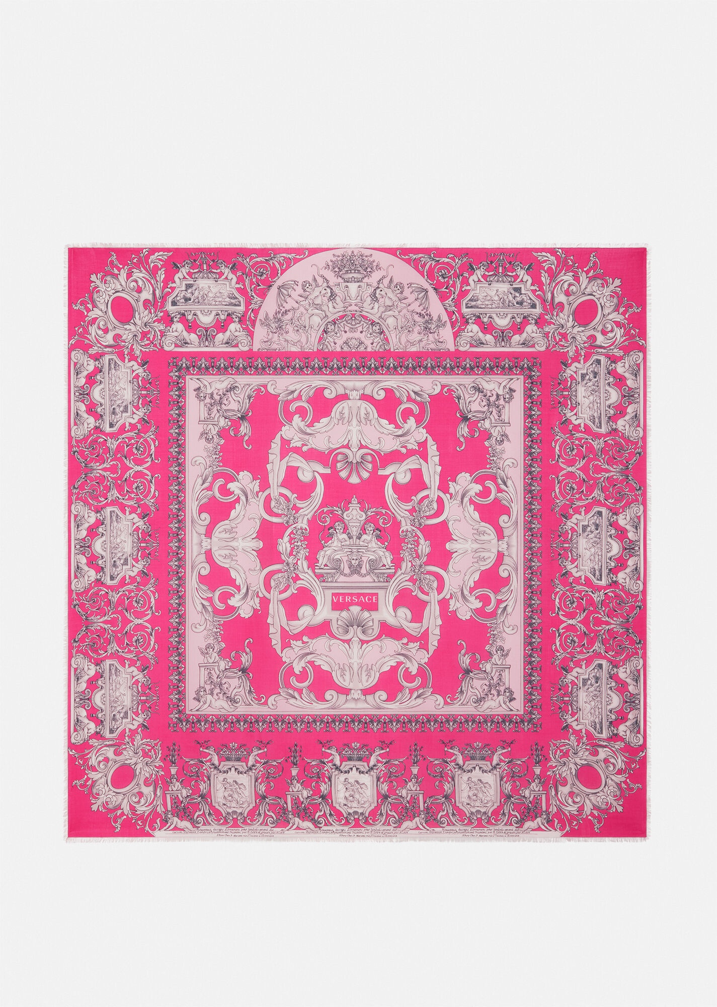 Silver Baroque Scarf - 1