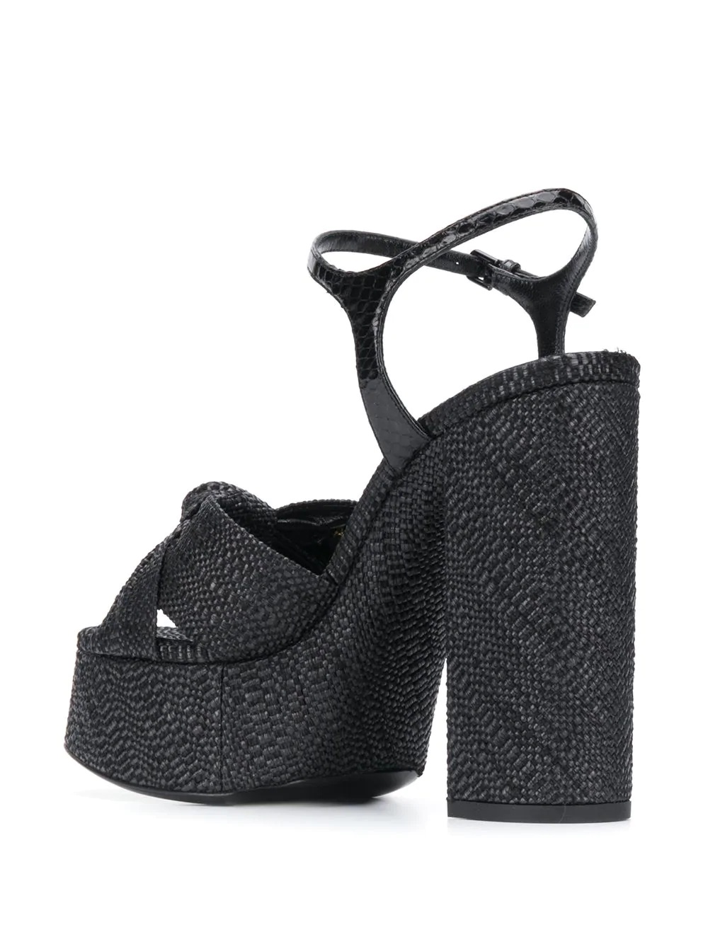 woven platform sandals - 3