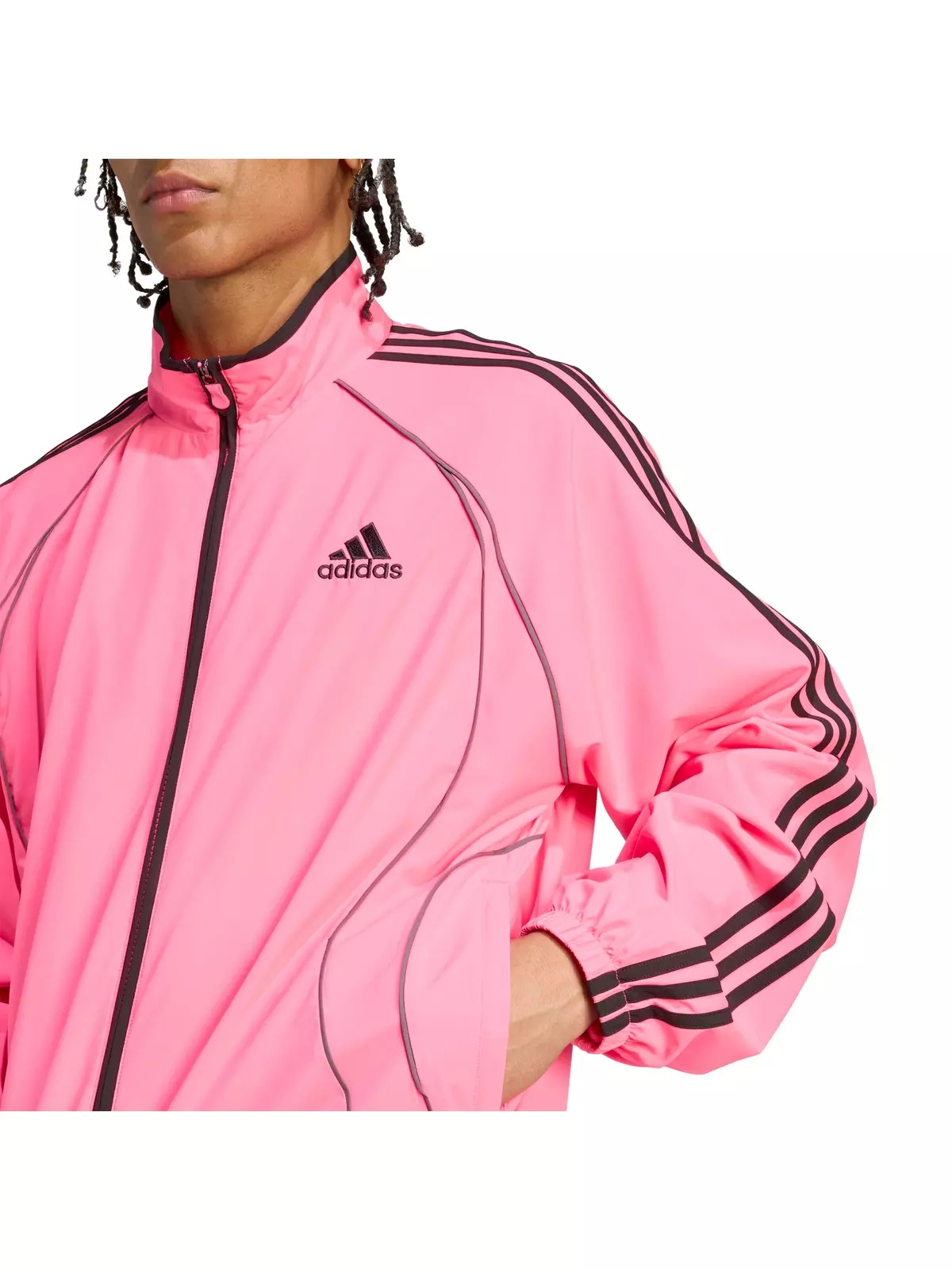 Men's Teamgeist Adicolor Track Top -Pink - 3