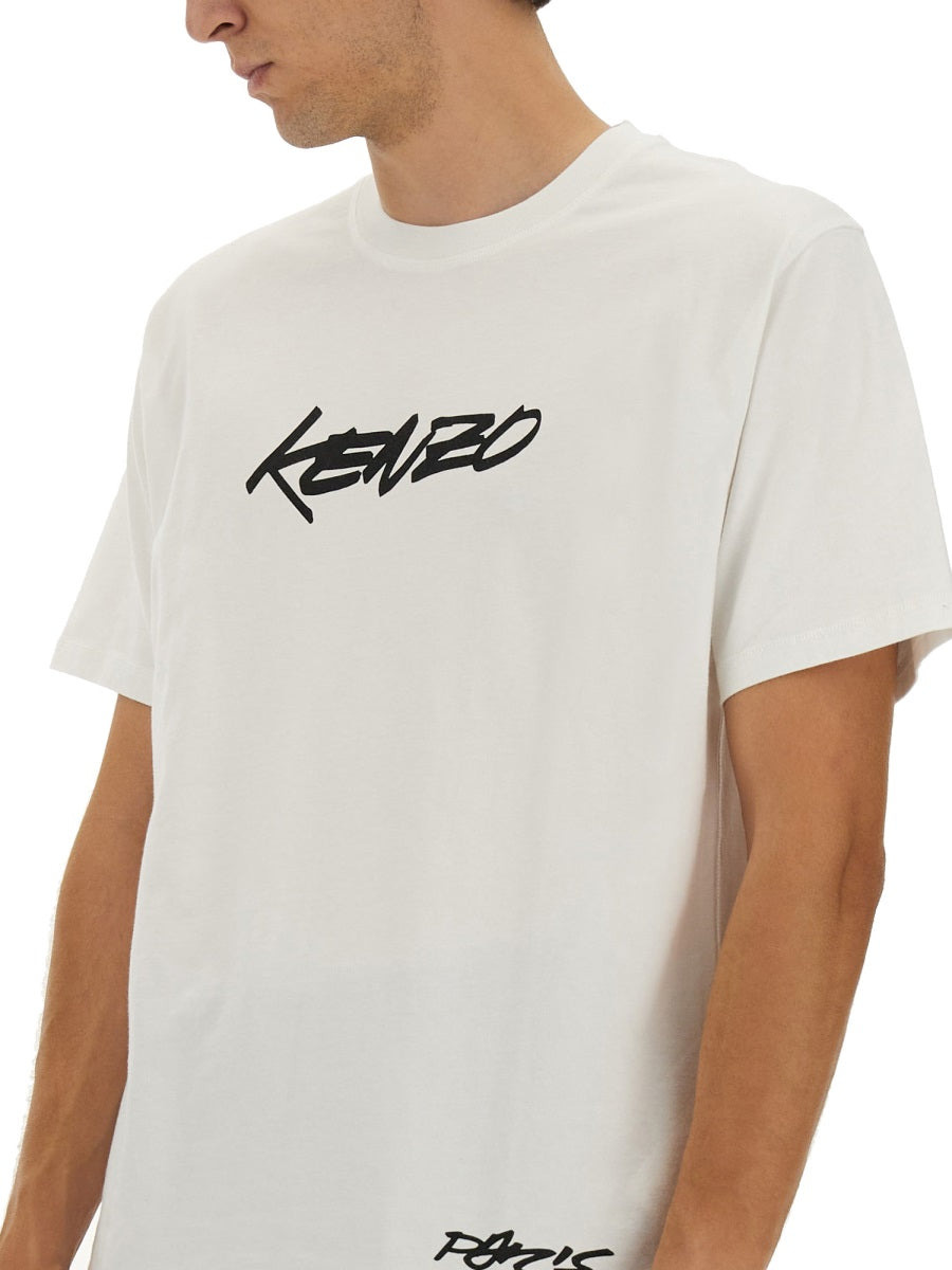 Kenzo Men Kenzo Futura Print T-Shirt - 4