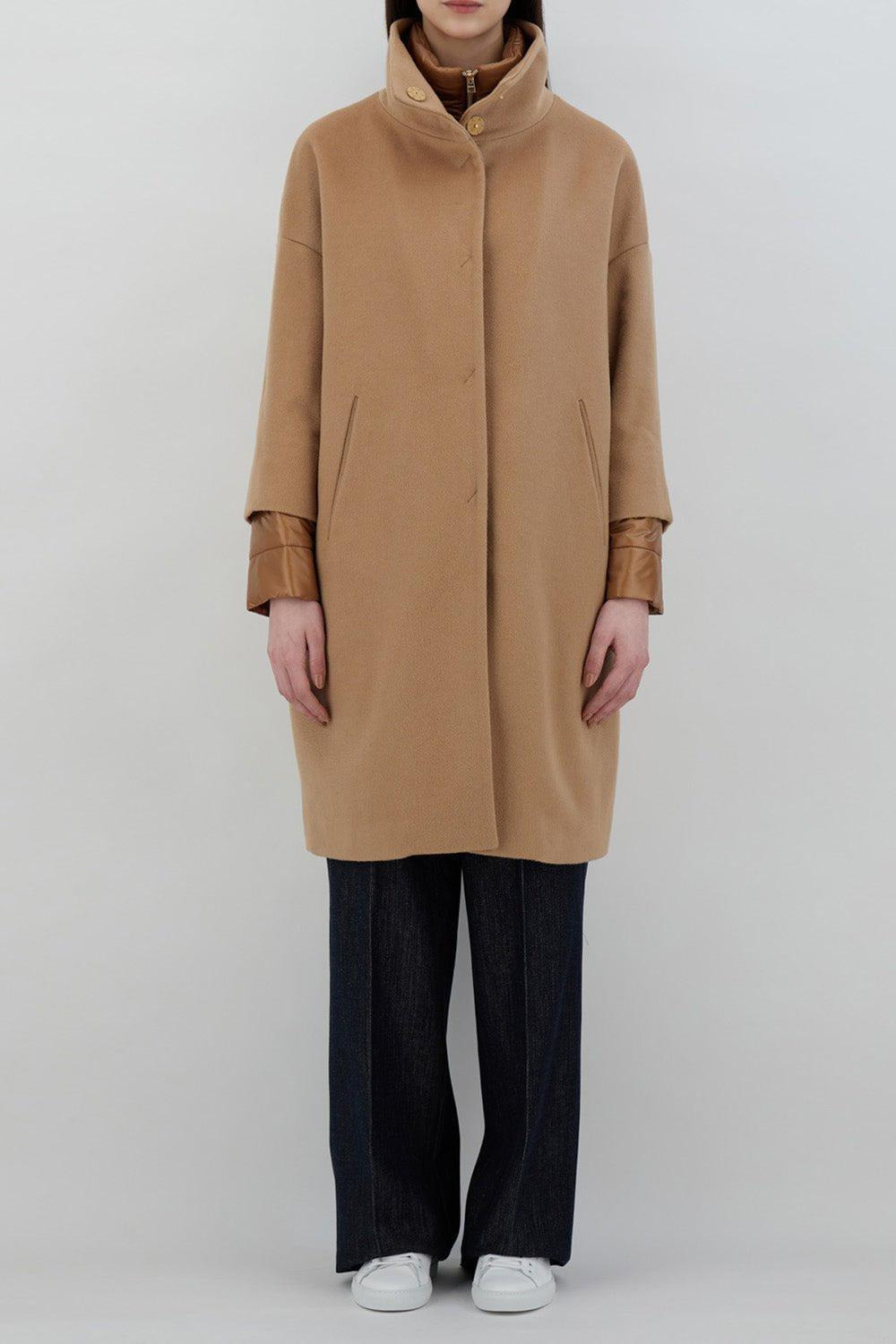 Cocoon Coat - Camel - 2