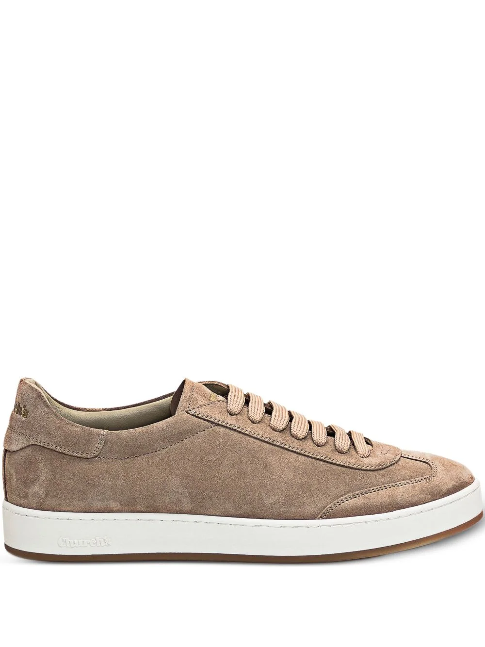 lace-up leather trainer - 1
