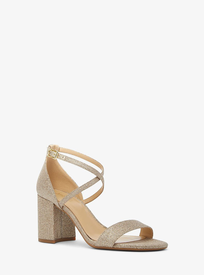 Sophie Flex Glitter Chain-Mesh Sandal 1
