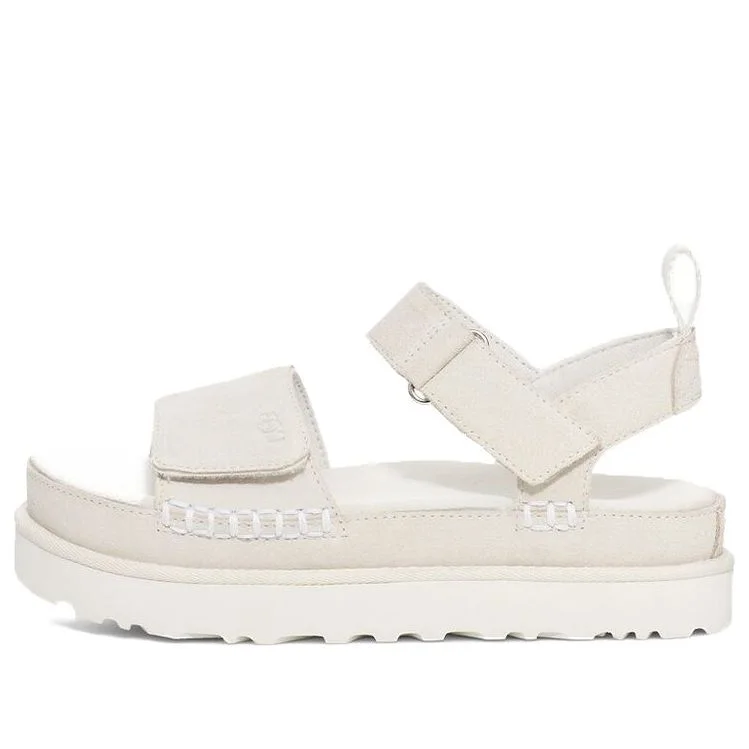 (WMNS) UGG Goldenstar Flatform Sandal 'White' 1117954-WHT - 1