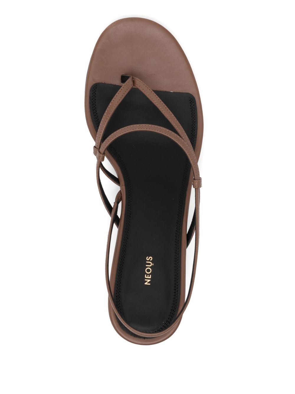 60mm leather sandals - 4