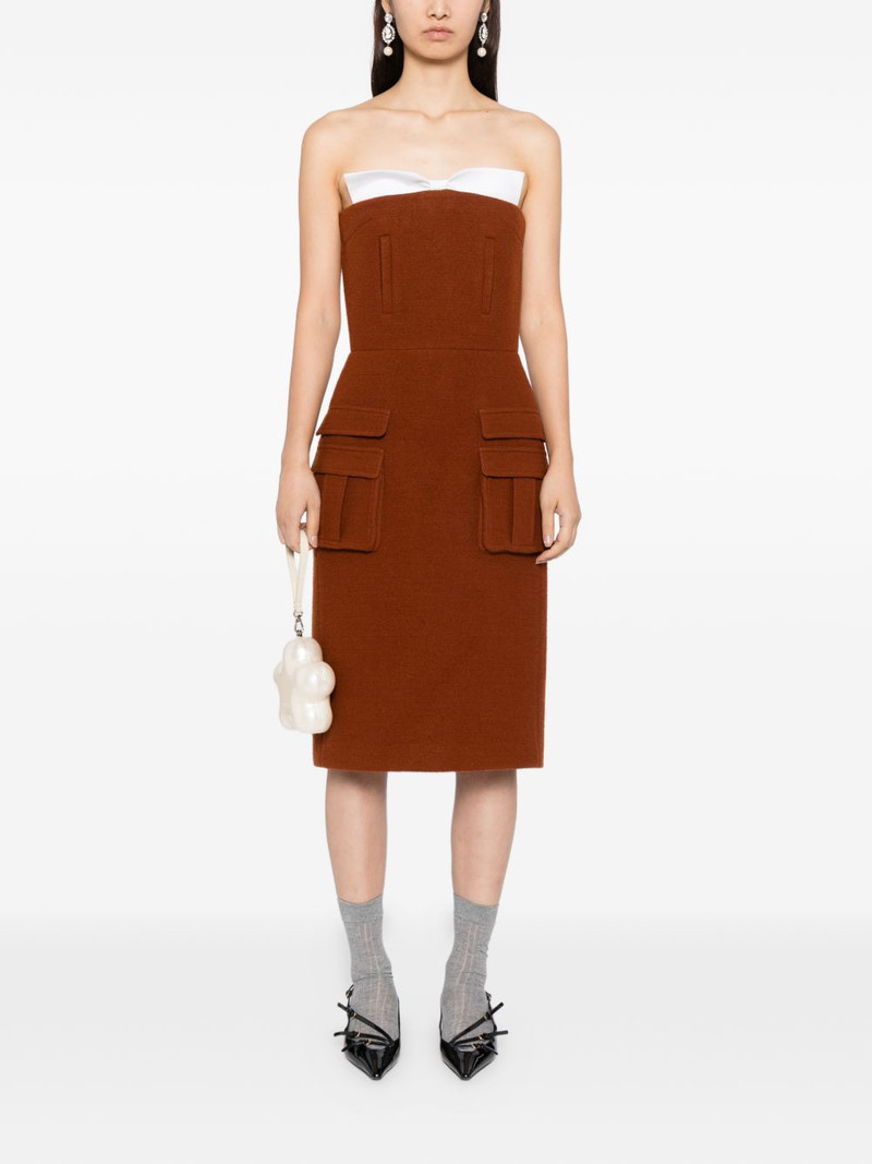 SHUSHU/TONG bow strapless dress outlook