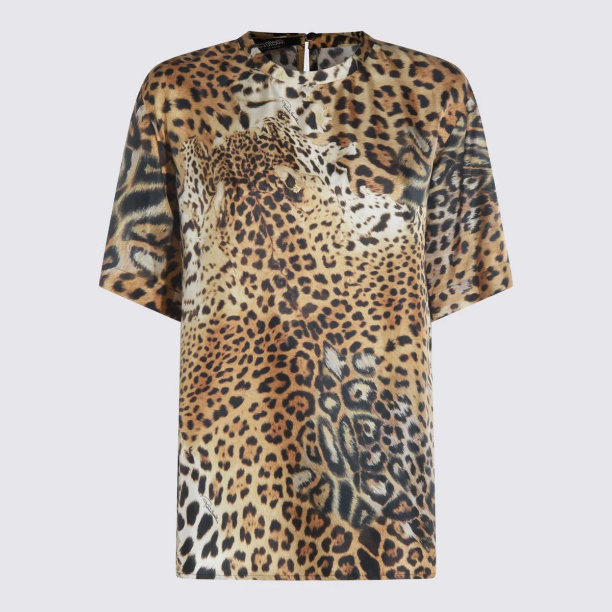 ROBERTO CAVALLI T-SHIRTS AND POLOS NATURAL - 1