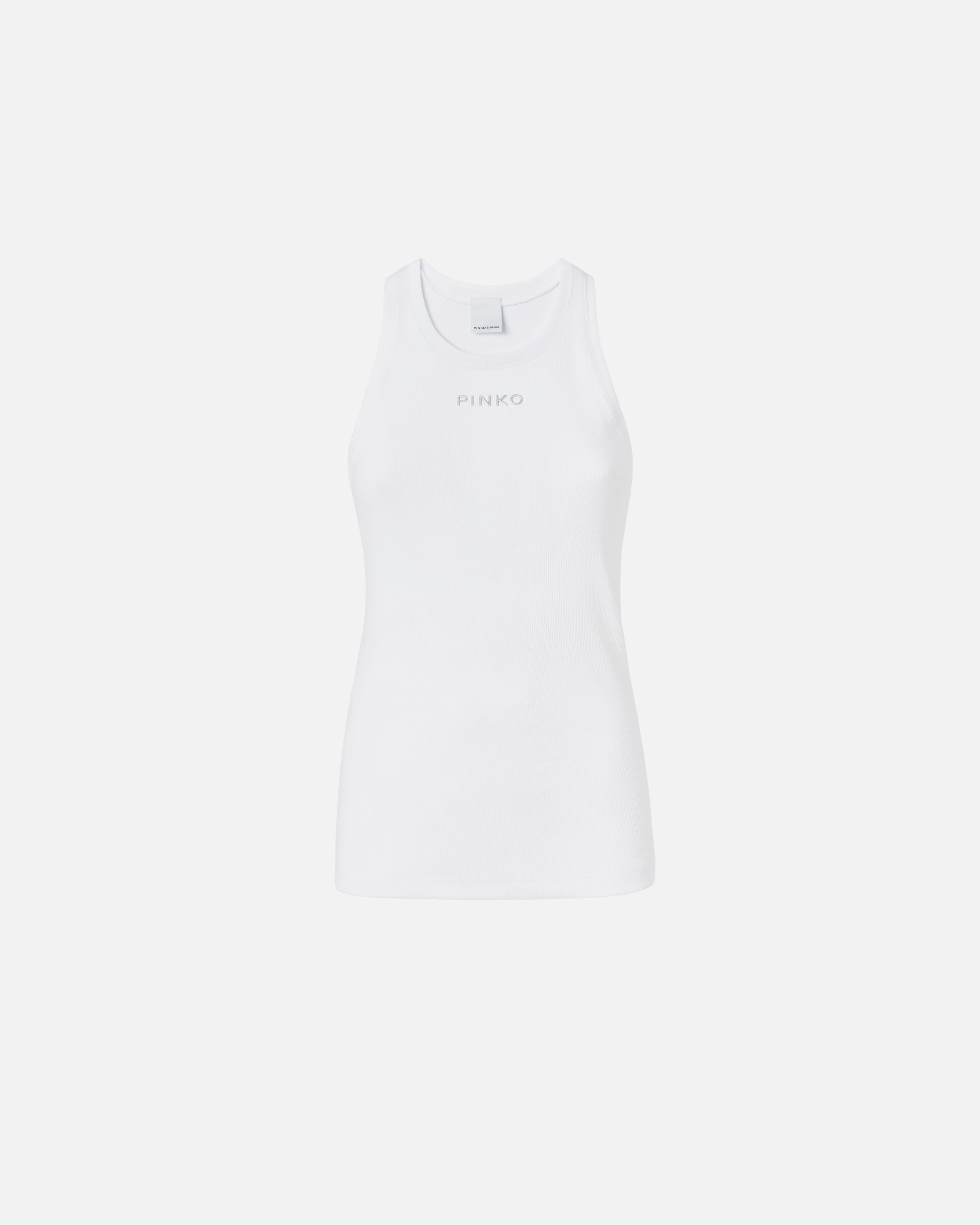 RIBBED CAMISOLE TOP WITH LOGO - 1