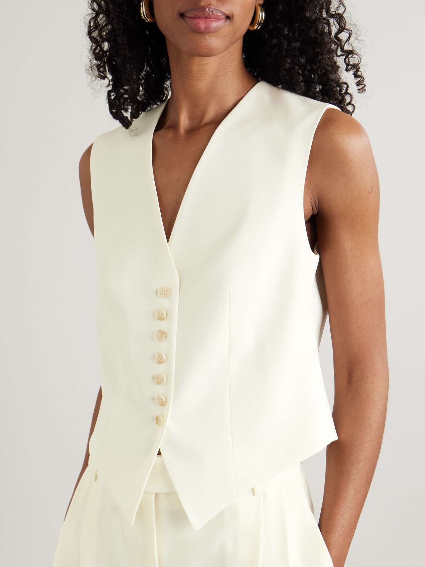 Wool vest Off-white - 3