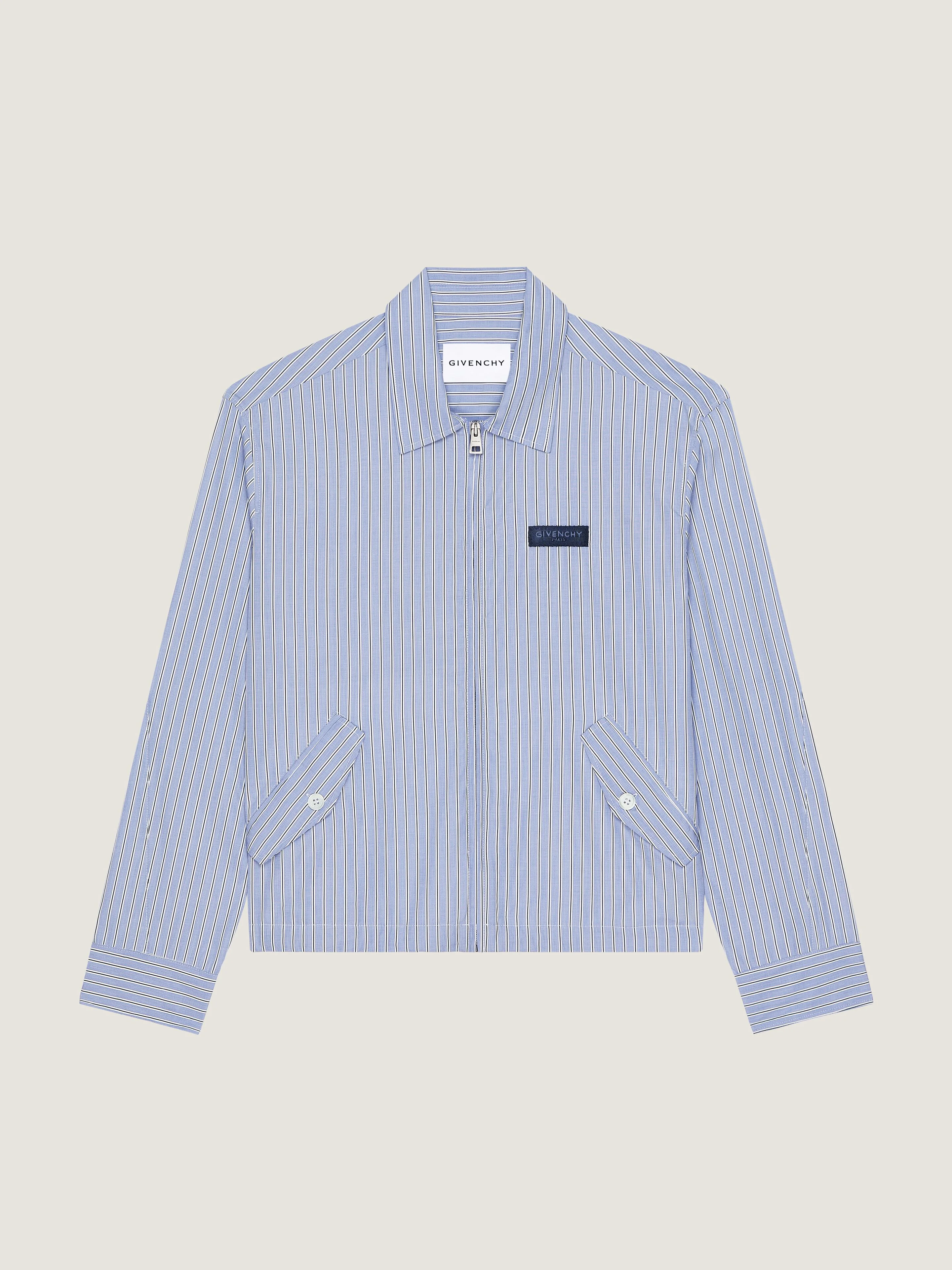 COUTURE SEAM STRIPED BLOUSON IN COTTON - 1