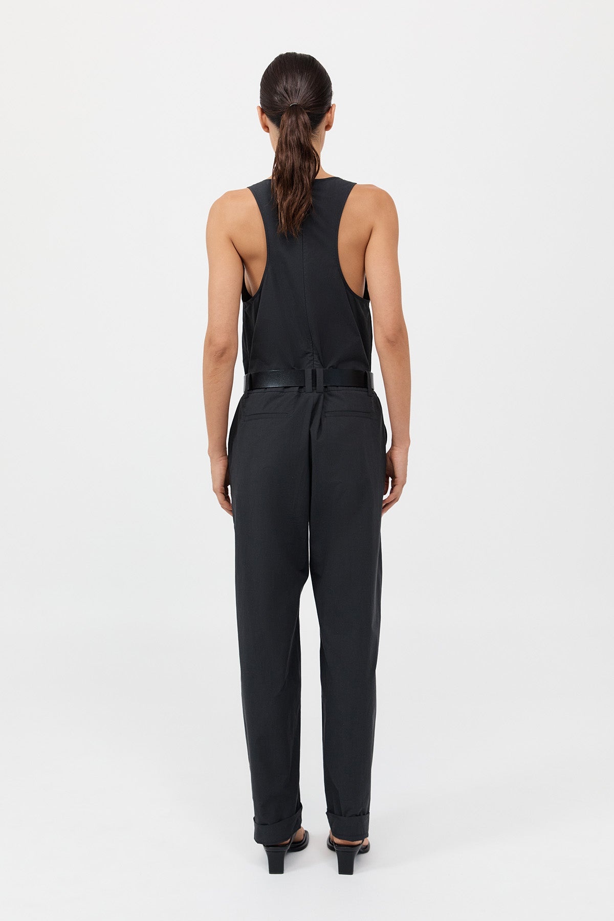 Organic Cotton Jumpsuit - Black - 5