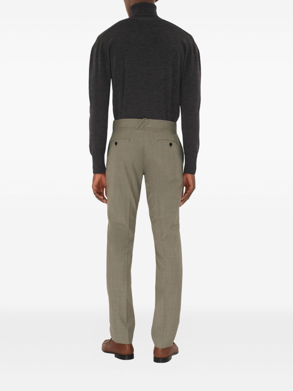 wool tailored trousers - 5