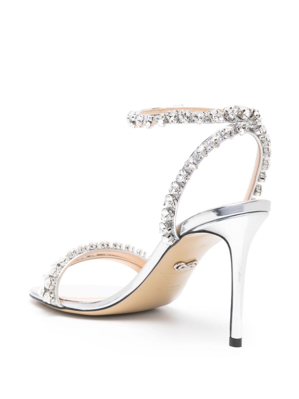 Audrey 95mm crystal-embellished sandals - 3