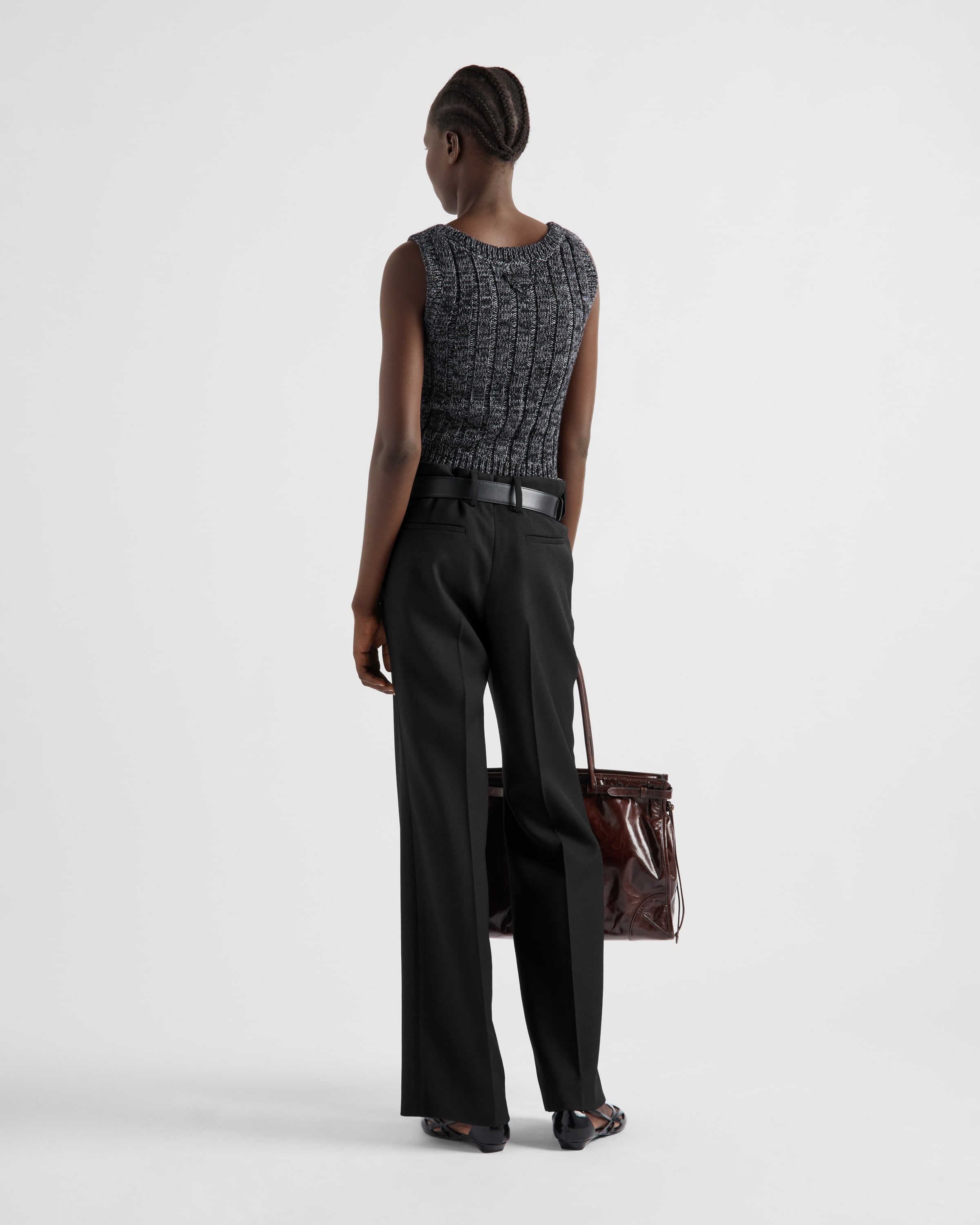 パンツ PRADA STRETCH NATT? GABARDINE PANTS Prada Gabardine pants | REVERSIBLE