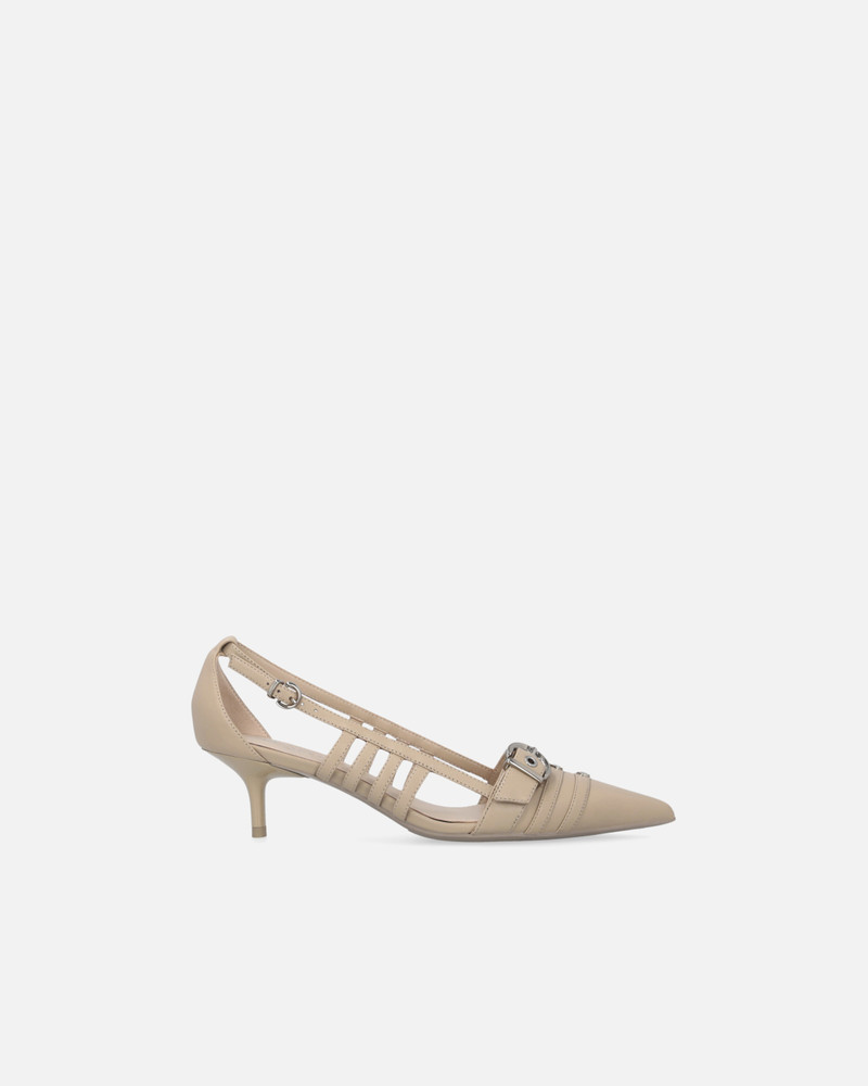 POINTED NAPPA LEATHER SLINGBACK PUMPS 1