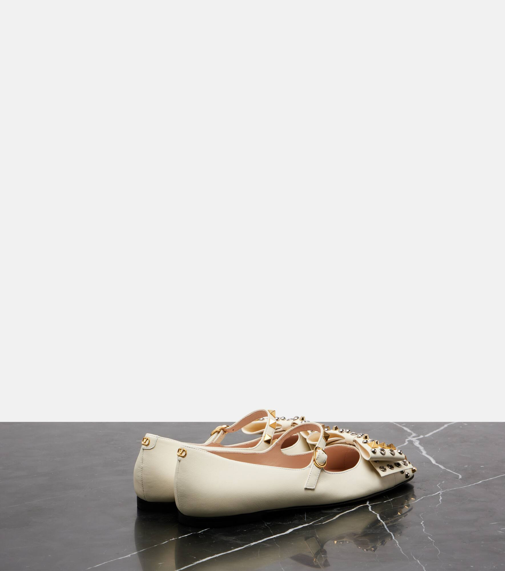 Bowow studded leather Mary Jane flats - 2
