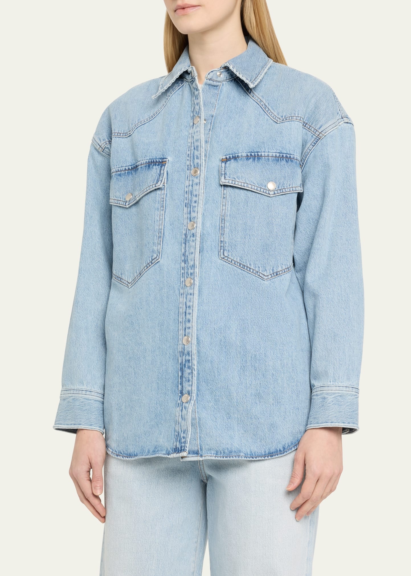 Lotta Long-Sleeve Denim Shirt - 4