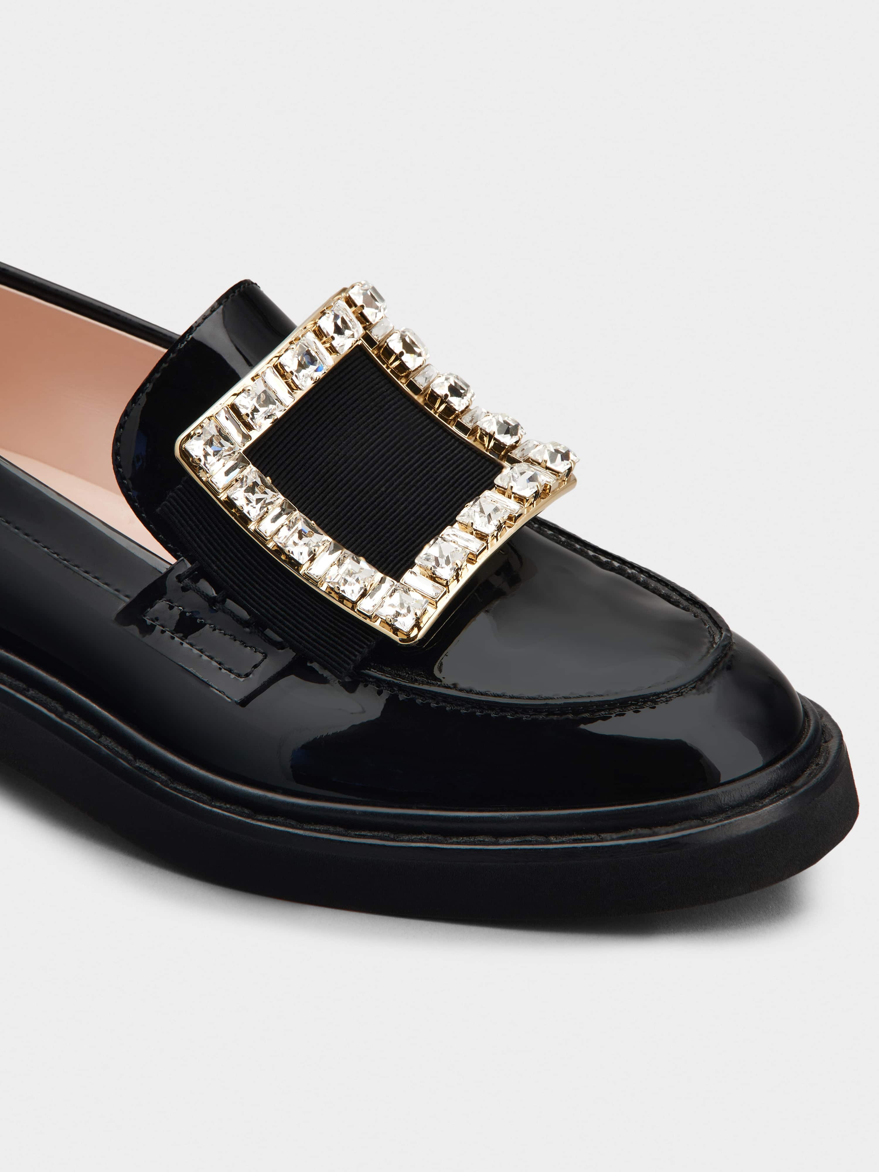Viv' Rangers Strass Buckle Loafers in Patent Leather - 7